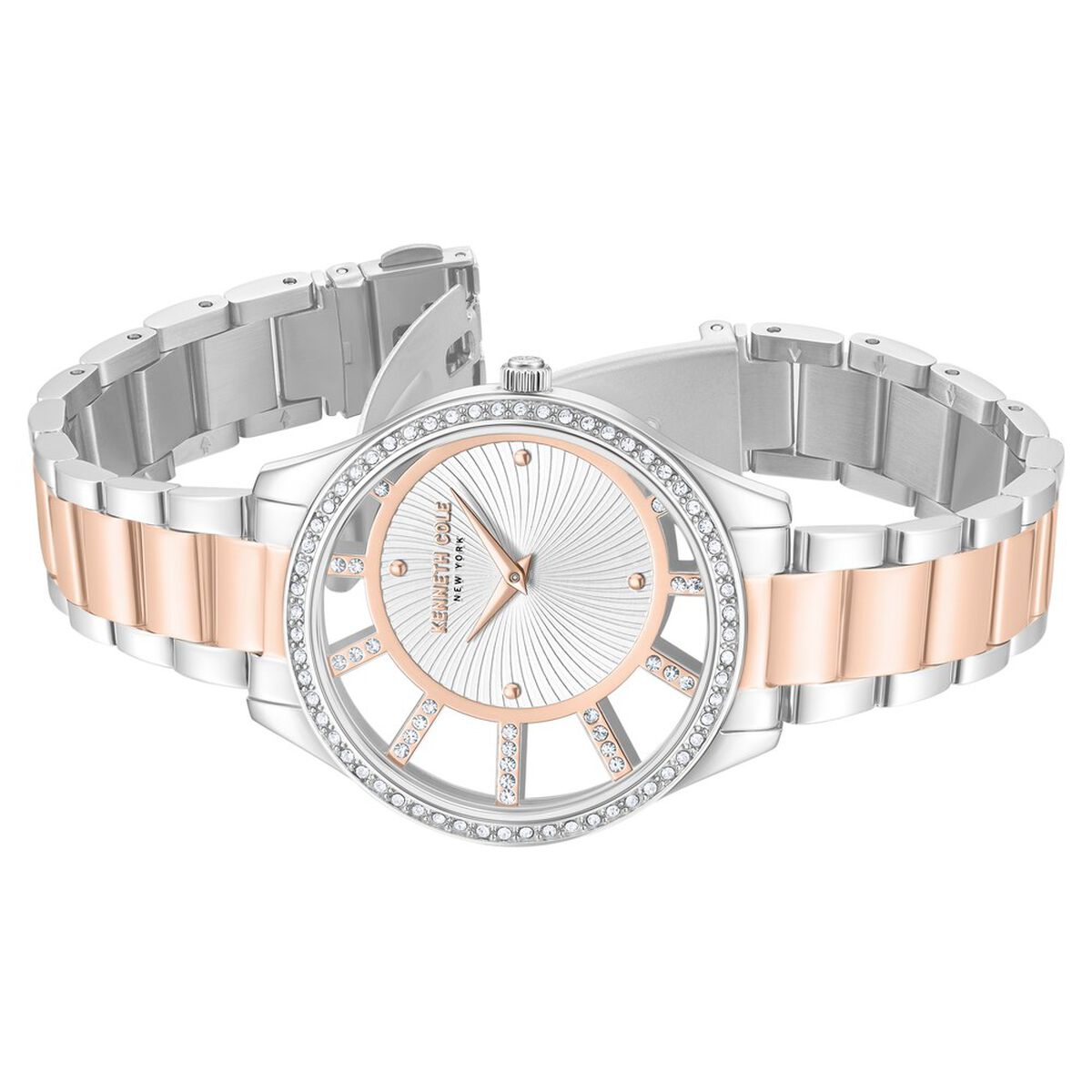 Kenneth Cole Silver Dial Two Tone Stainless Steel Strap Women's Watch KCWLG0061604LD - view 4