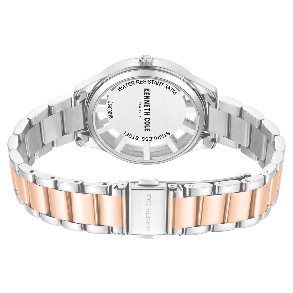 Kenneth Cole Silver Dial Two Tone Stainless Steel Strap Women's Watch KCWLG0061604LD - view 5