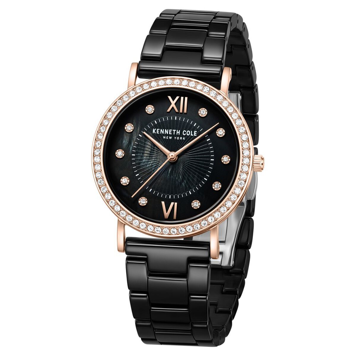 Kenneth Cole Black Dial Black Ceramic Strap Women's Watch KCWLG0062802LD - view 2