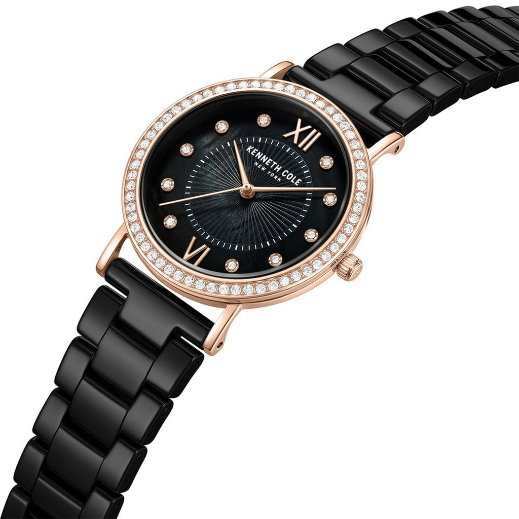 Kenneth Cole Black Dial Black Ceramic Strap Women's Watch KCWLG0062802LD - view 4