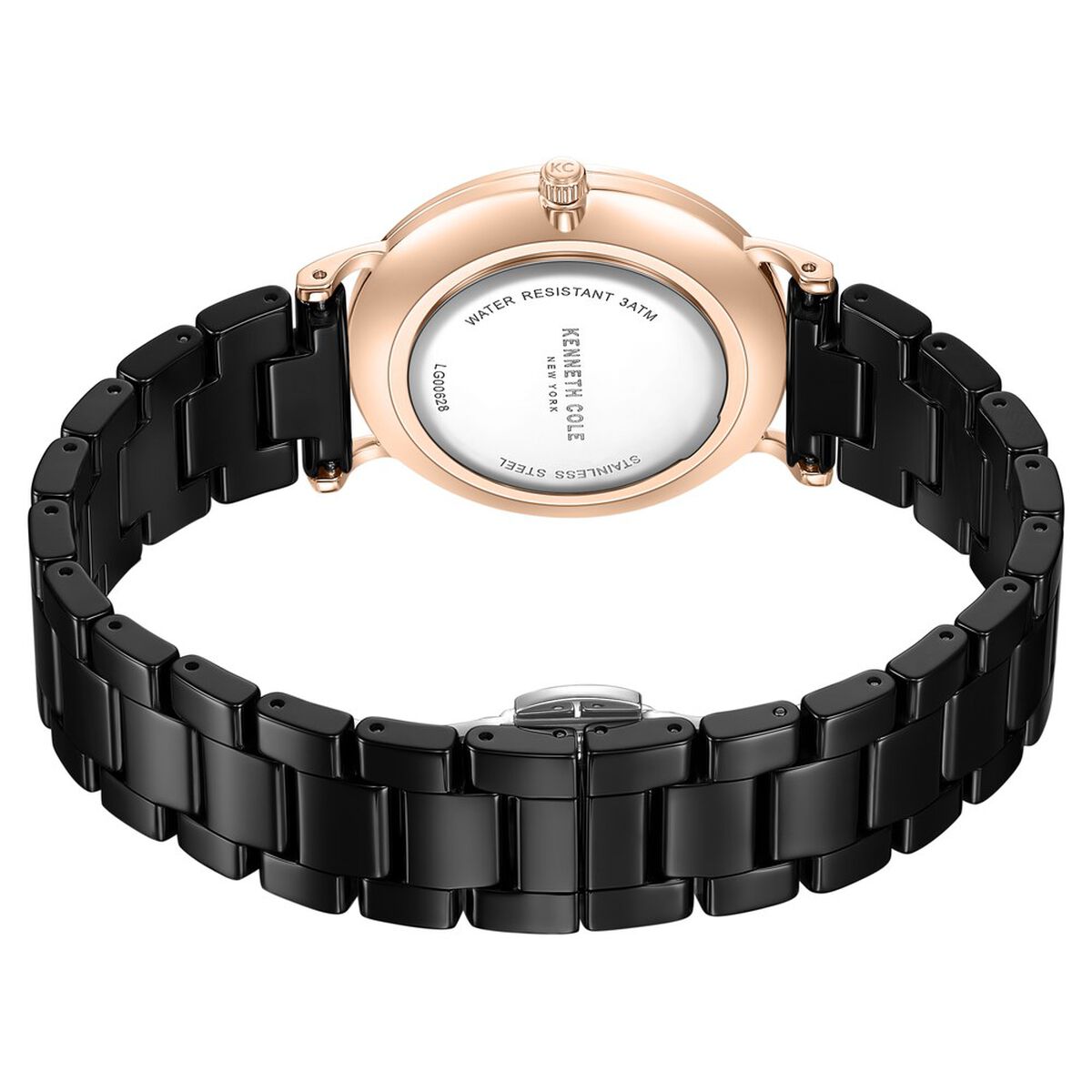 Kenneth Cole Black Dial Black Ceramic Strap Women's Watch KCWLG0062802LD - view 5