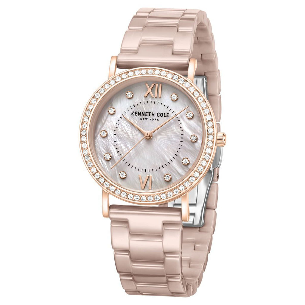 Kenneth Cole Grey Dial Brown Ceramic Strap Women's Watch KCWLG0062803LD - view 2