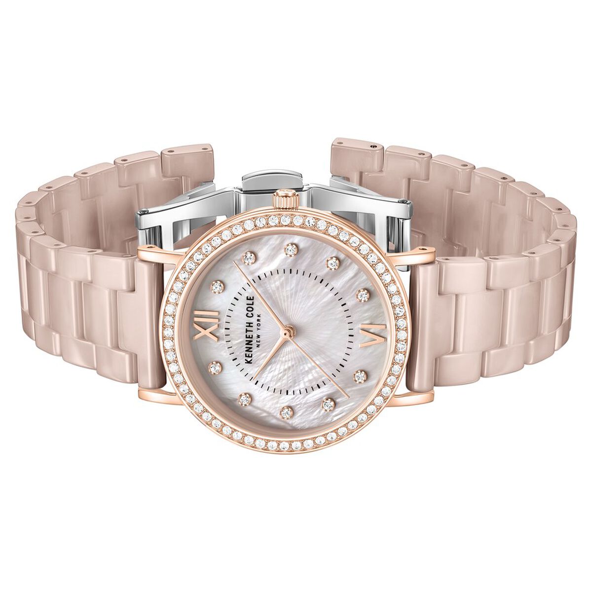 Kenneth Cole Grey Dial Brown Ceramic Strap Women's Watch KCWLG0062803LD - view 3