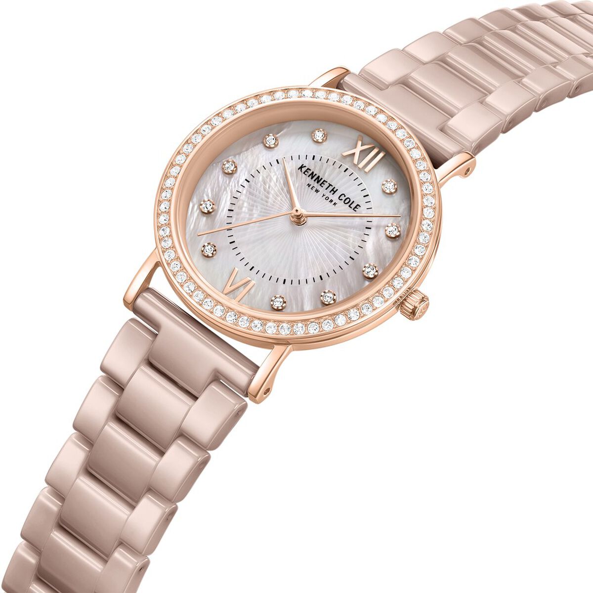 Kenneth Cole Grey Dial Brown Ceramic Strap Women's Watch KCWLG0062803LD - view 4