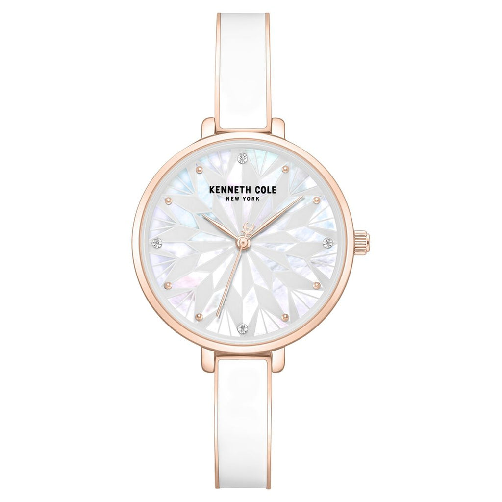 Kenneth Cole White Dial Rose Gold Stainless Steel Strap Kids' Watch KCWLG0068003LD - view 1