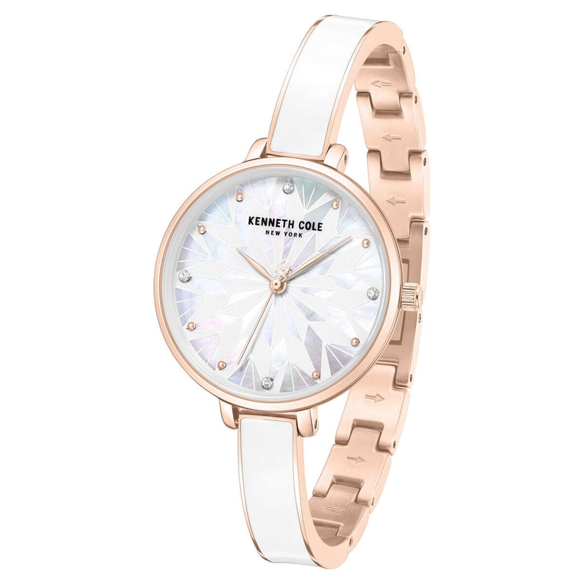 Kenneth Cole White Dial Rose Gold Stainless Steel Strap Kids' Watch KCWLG0068003LD - view 2
