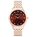 Kenneth Cole Maroon Dial Rose Gold Stainless Steel Strap Women's Watch KCWLG0068203LD - view 1
