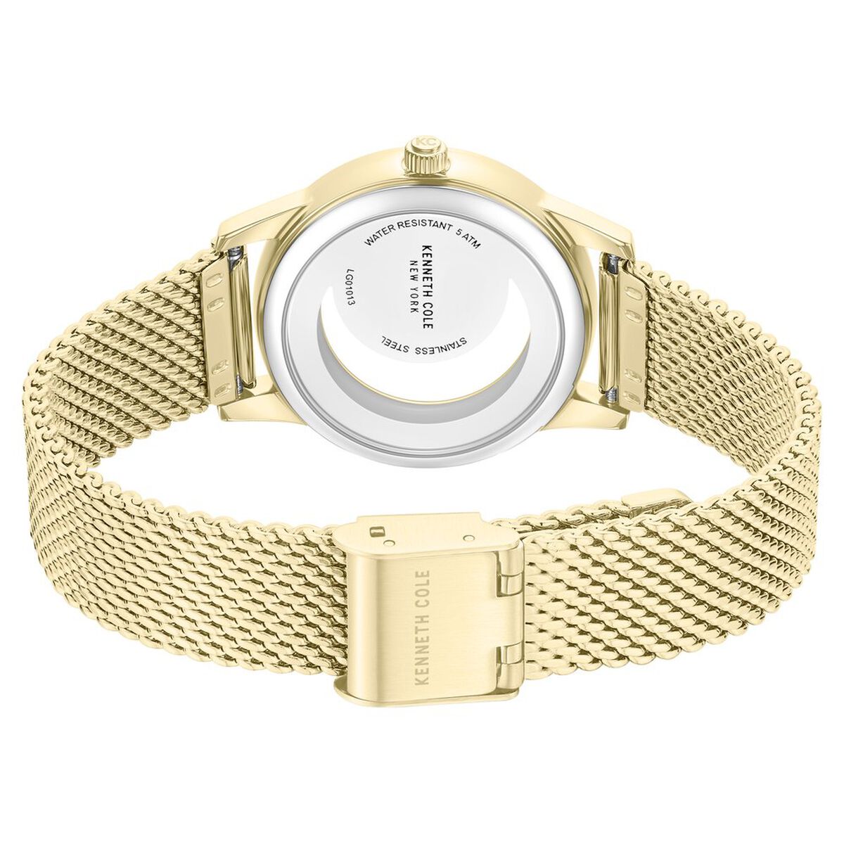 Kenneth Cole Green Mother of Pearl Dial Golden Stainless Steel Strap Women's Watch KCWLG0101301LDW - view 5