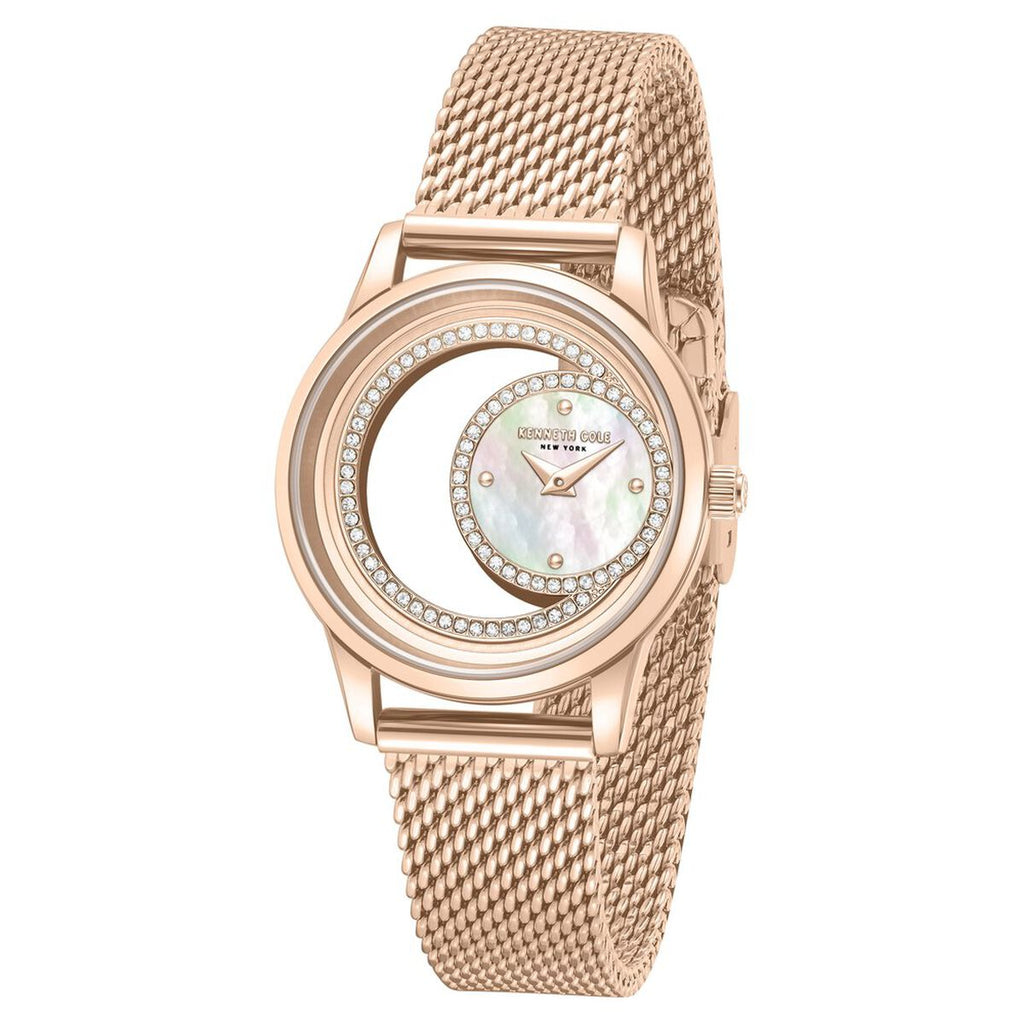 Kenneth Cole Mother of Pearl Dial Rose Gold Stainless Steel Strap Kids' Watch KCWLG0101302LDW - view 2
