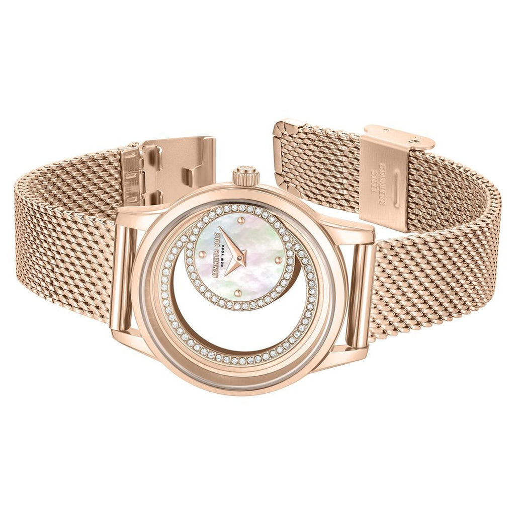 Kenneth Cole Mother of Pearl Dial Rose Gold Stainless Steel Strap Kids' Watch KCWLG0101302LDW - view 3
