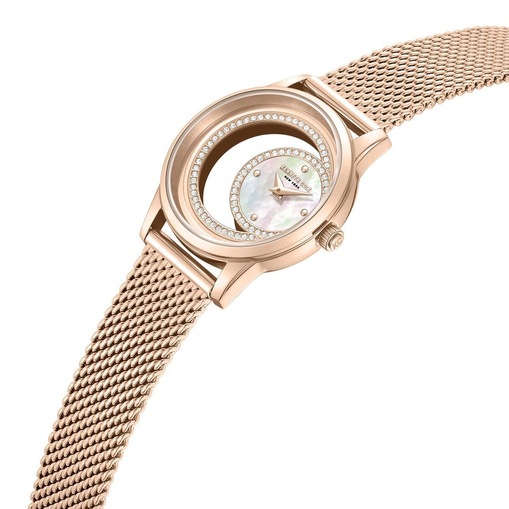 Kenneth Cole Mother of Pearl Dial Rose Gold Stainless Steel Strap Kids' Watch KCWLG0101302LDW - view 4