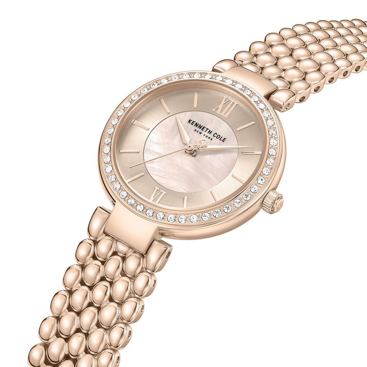 Kenneth Cole Pink Mother of Pearl Dial Rose Gold Stainless Steel Strap Women's Watch KCWLG0101802LDW - view 4