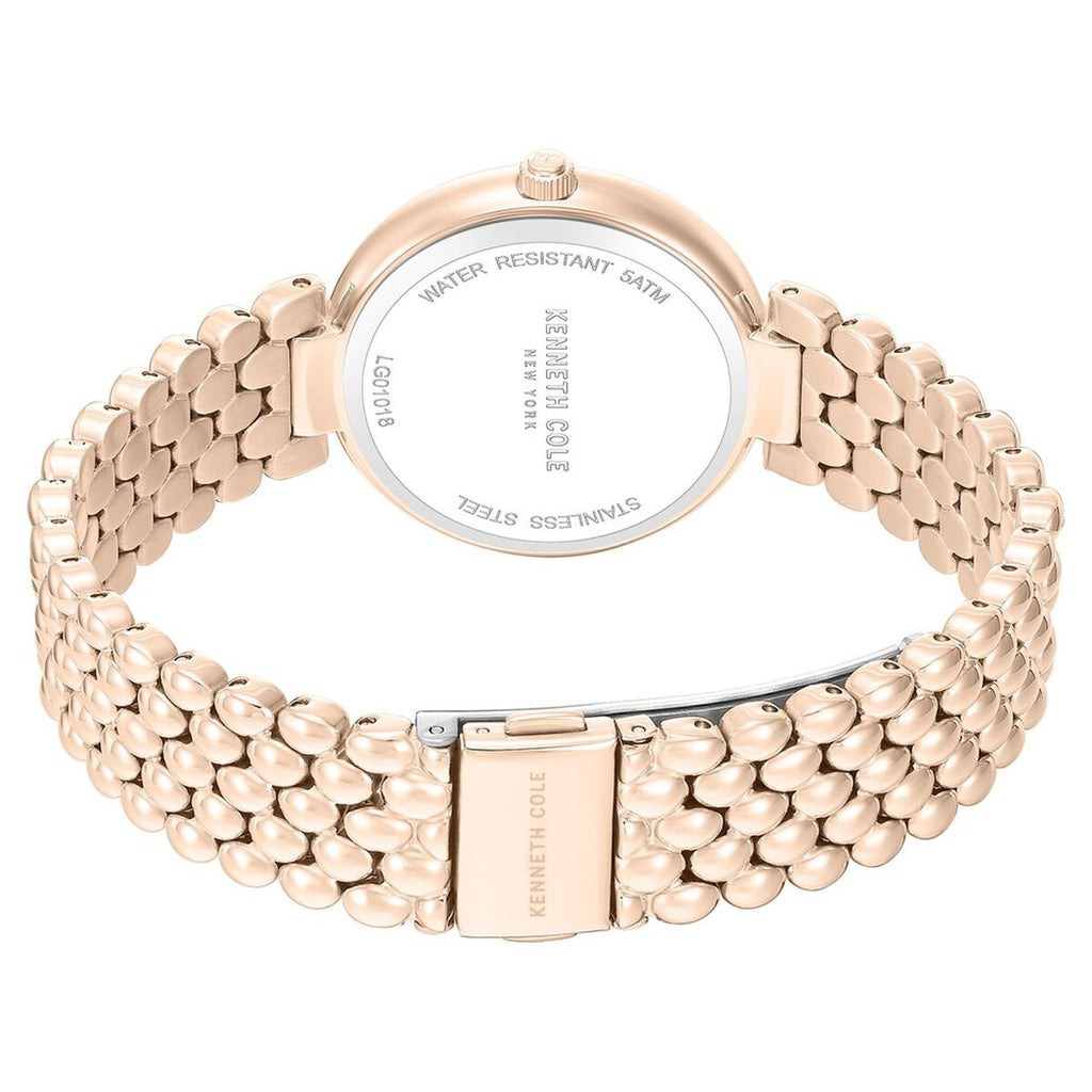 Kenneth Cole Pink Mother of Pearl Dial Rose Gold Stainless Steel Strap Women's Watch KCWLG0101802LDW - view 5