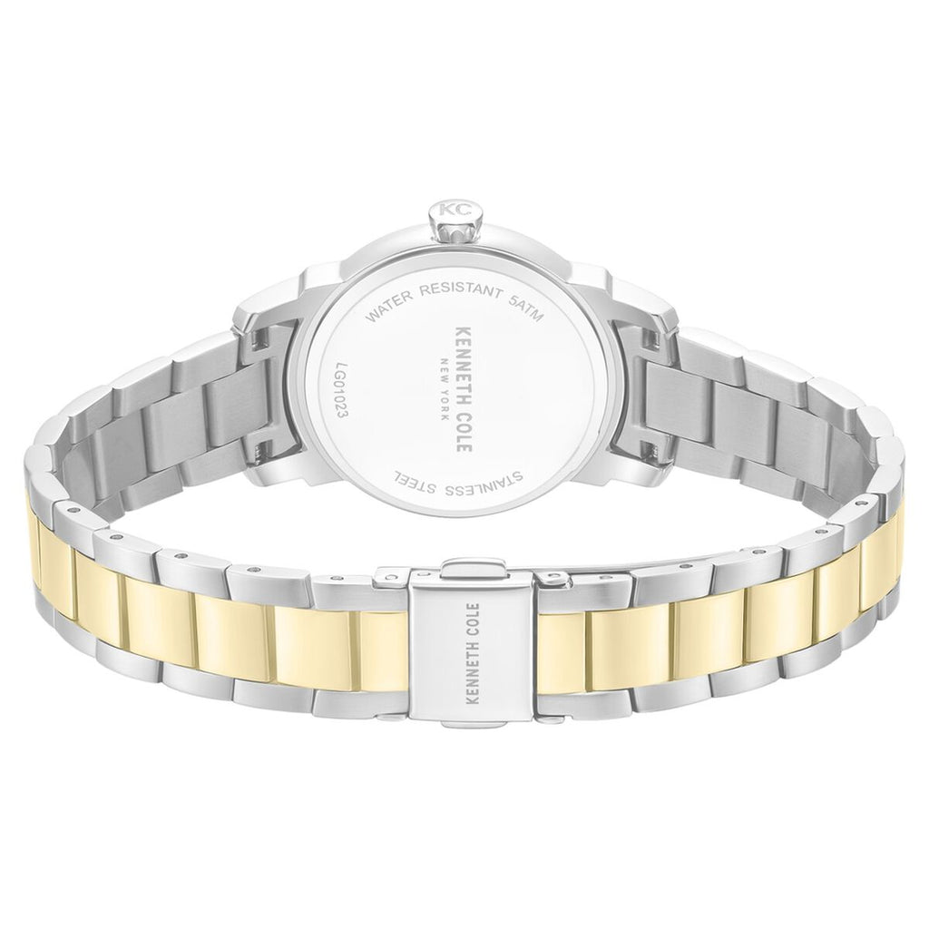 Kenneth Cole Pink Mother of Pearl Dial Two Tone Stainless Steel Strap Women's Watch KCWLG0102301LDW - view 5