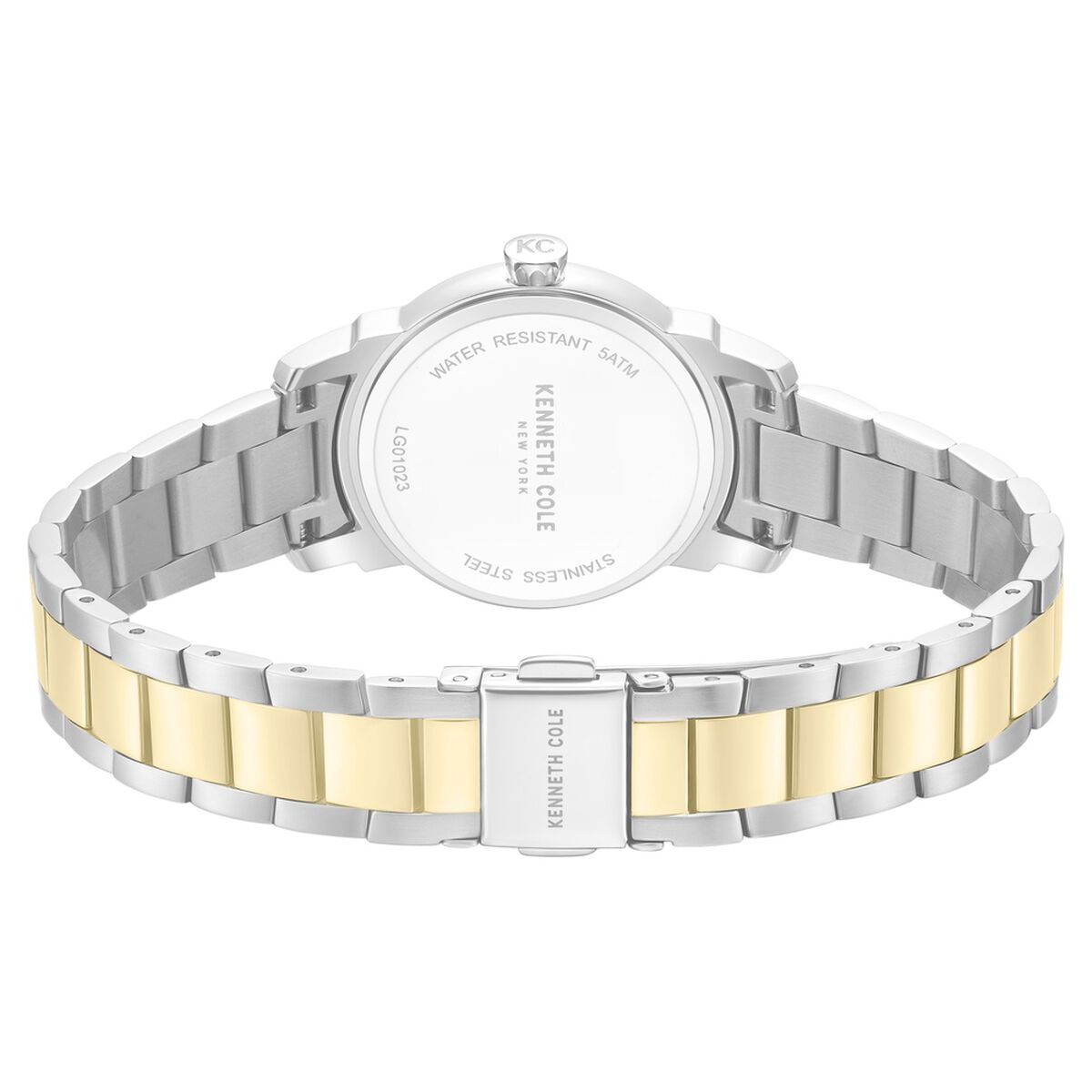 Kenneth Cole Pink Mother of Pearl Dial Two Tone Stainless Steel Strap Women's Watch KCWLG0102301LDW - view 5