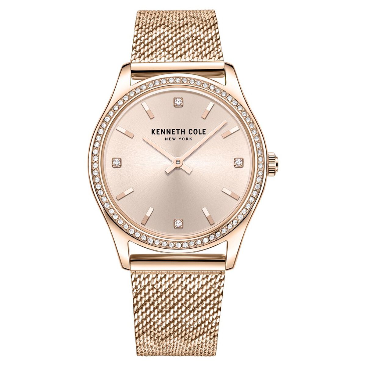 Kenneth Cole Rose Gold Dial Rose Gold Stainless Steel Strap Women's Watch KCWLG2222802LD - view 1