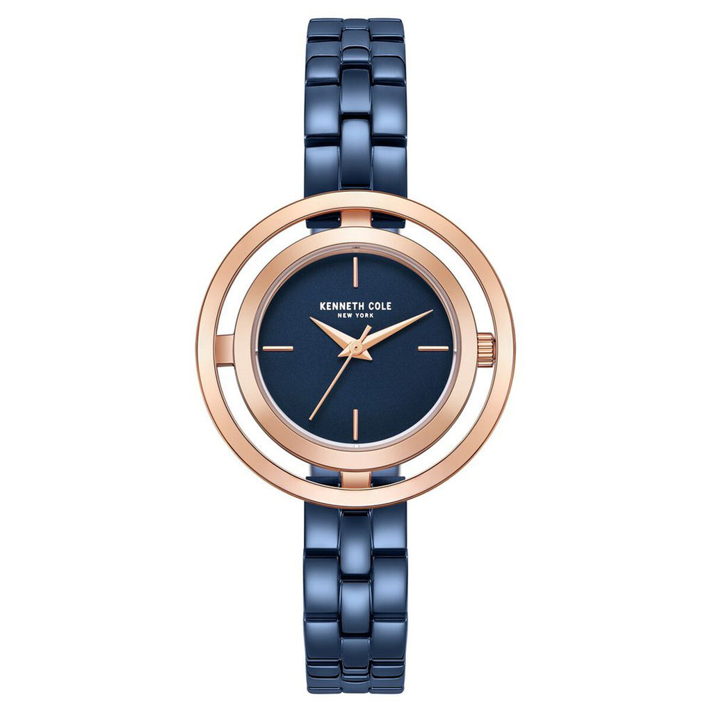 Kenneth Cole Blue Dial Blue Stainless Steel Strap Women's Watch KCWLG2237103LD - view 1