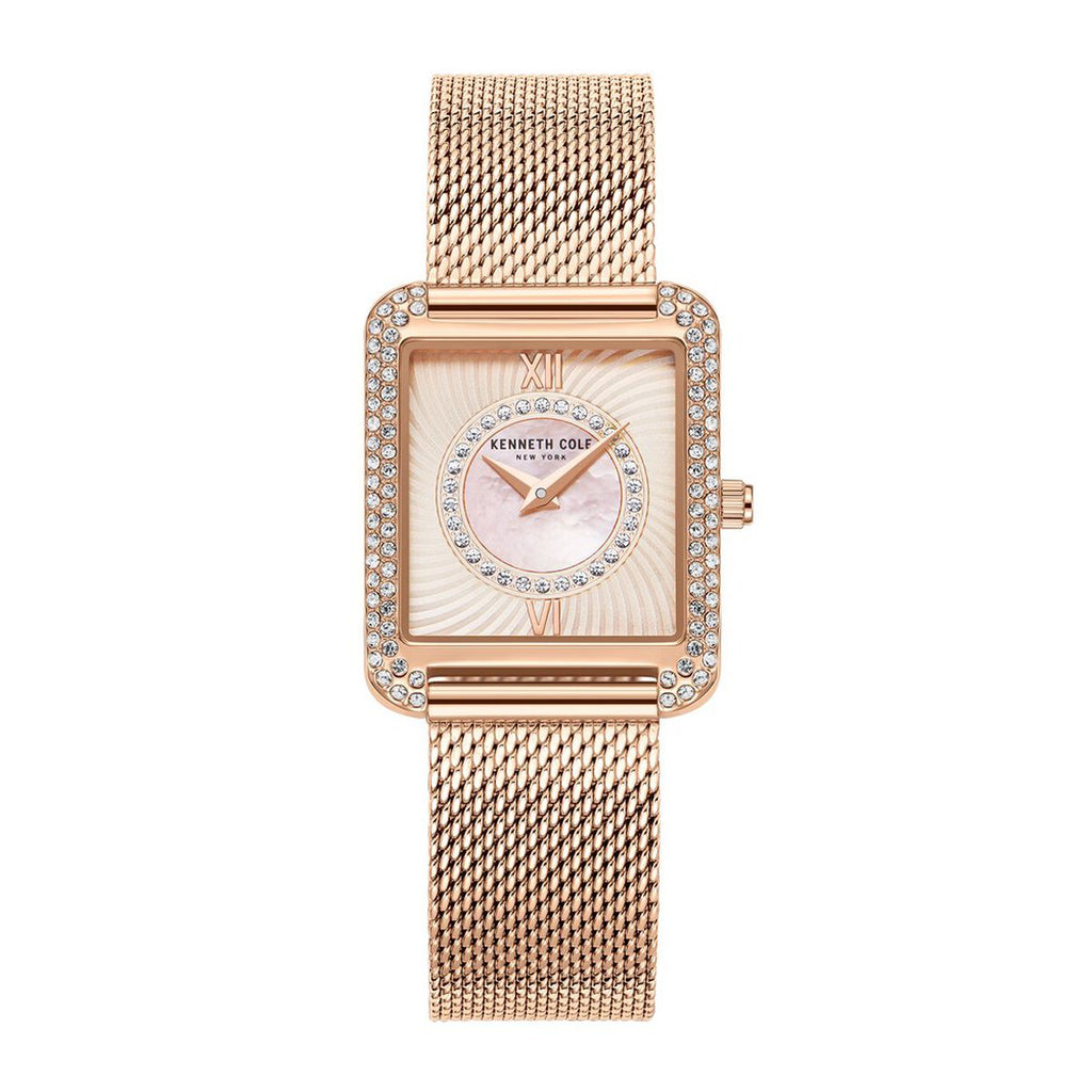 Kenneth Cole Silver Dial Rose Gold Stainless Steel Strap Women's Watch KCWLG2238002LD - view 1