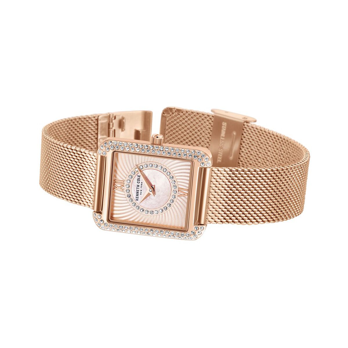 Kenneth Cole Silver Dial Rose Gold Stainless Steel Strap Women's Watch KCWLG2238002LD - view 3
