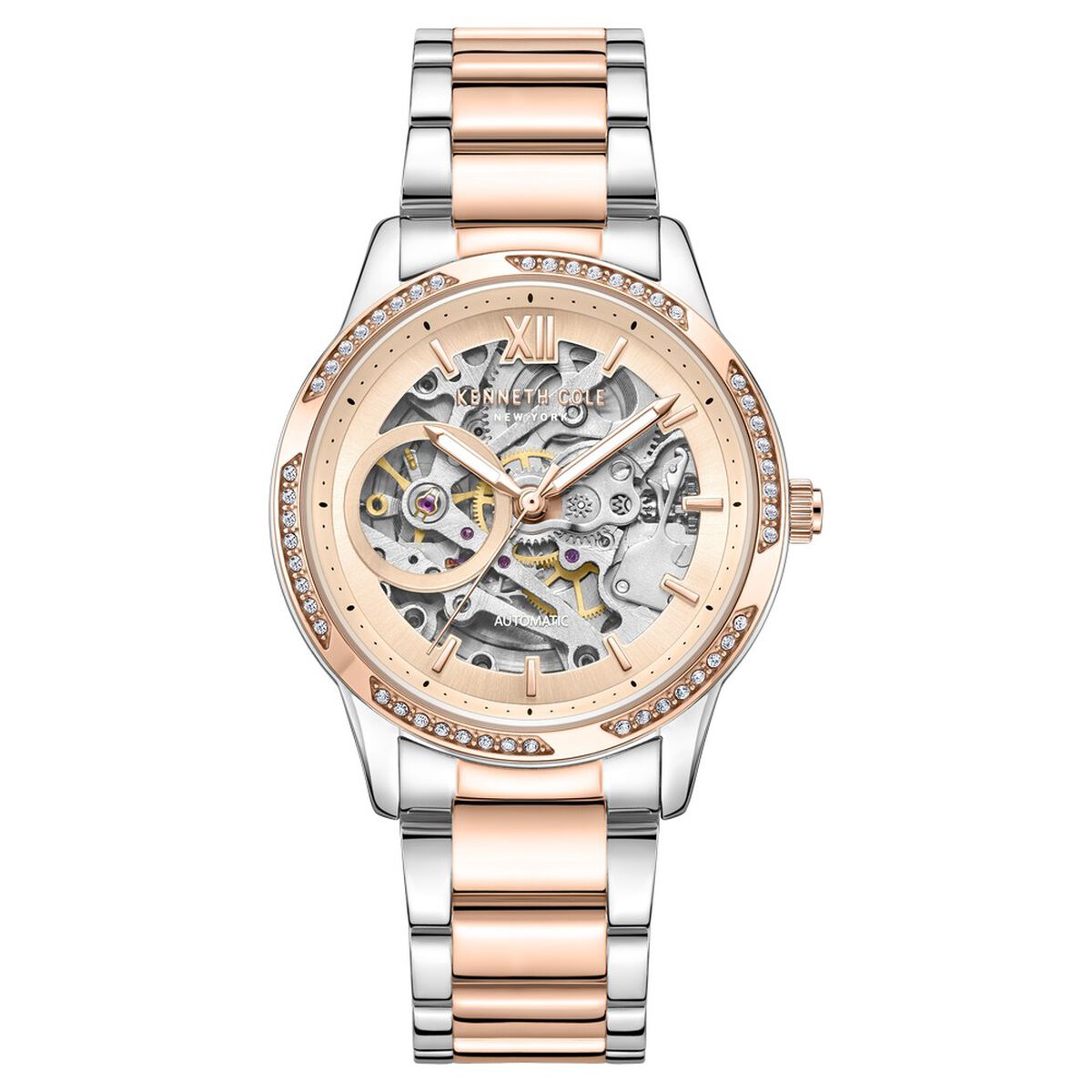 Kenneth Cole Rose Gold Dial Rose Gold Stainless Steel Strap Women's Watch NTKCWLL0016402LDW - view 1