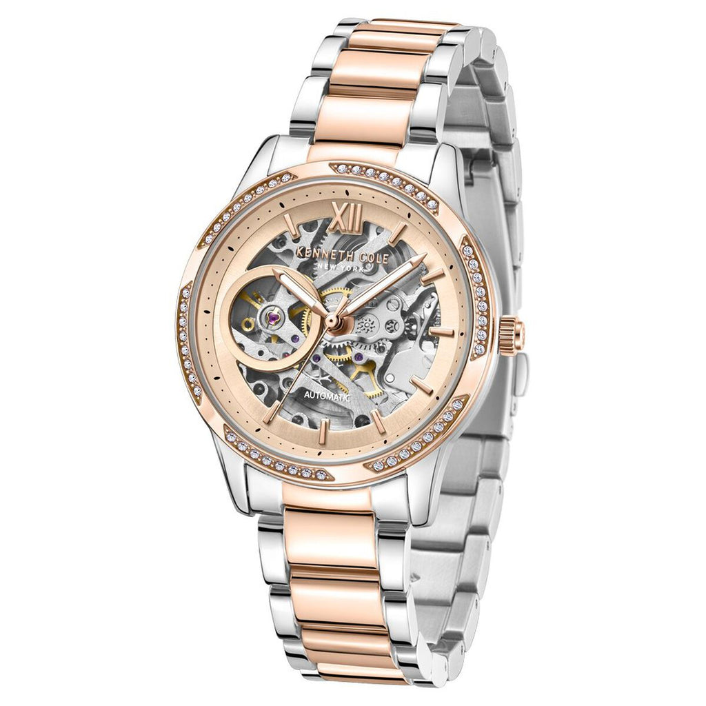 Kenneth Cole Rose Gold Dial Rose Gold Stainless Steel Strap Women's Watch NTKCWLL0016402LDW - view 2
