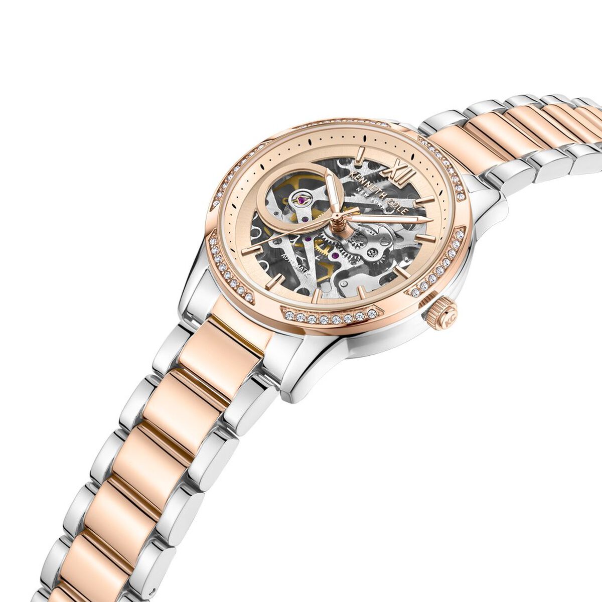 Kenneth Cole Rose Gold Dial Rose Gold Stainless Steel Strap Women's Watch NTKCWLL0016402LDW - view 3