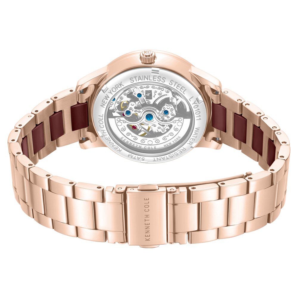 Kenneth Cole Brown MOP Dial Rose Gold Ceramic Strap Women's Watch KCWLY0101102LDW - view 5