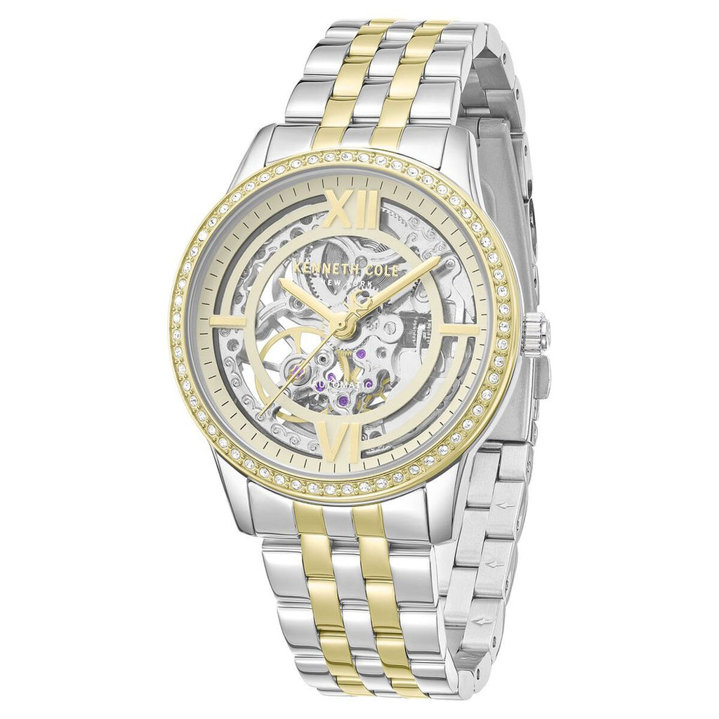 Kenneth Cole Golden Dial Two Tone Stainless Steel Strap Women's Watch KCWLY0101202LDW - view 2