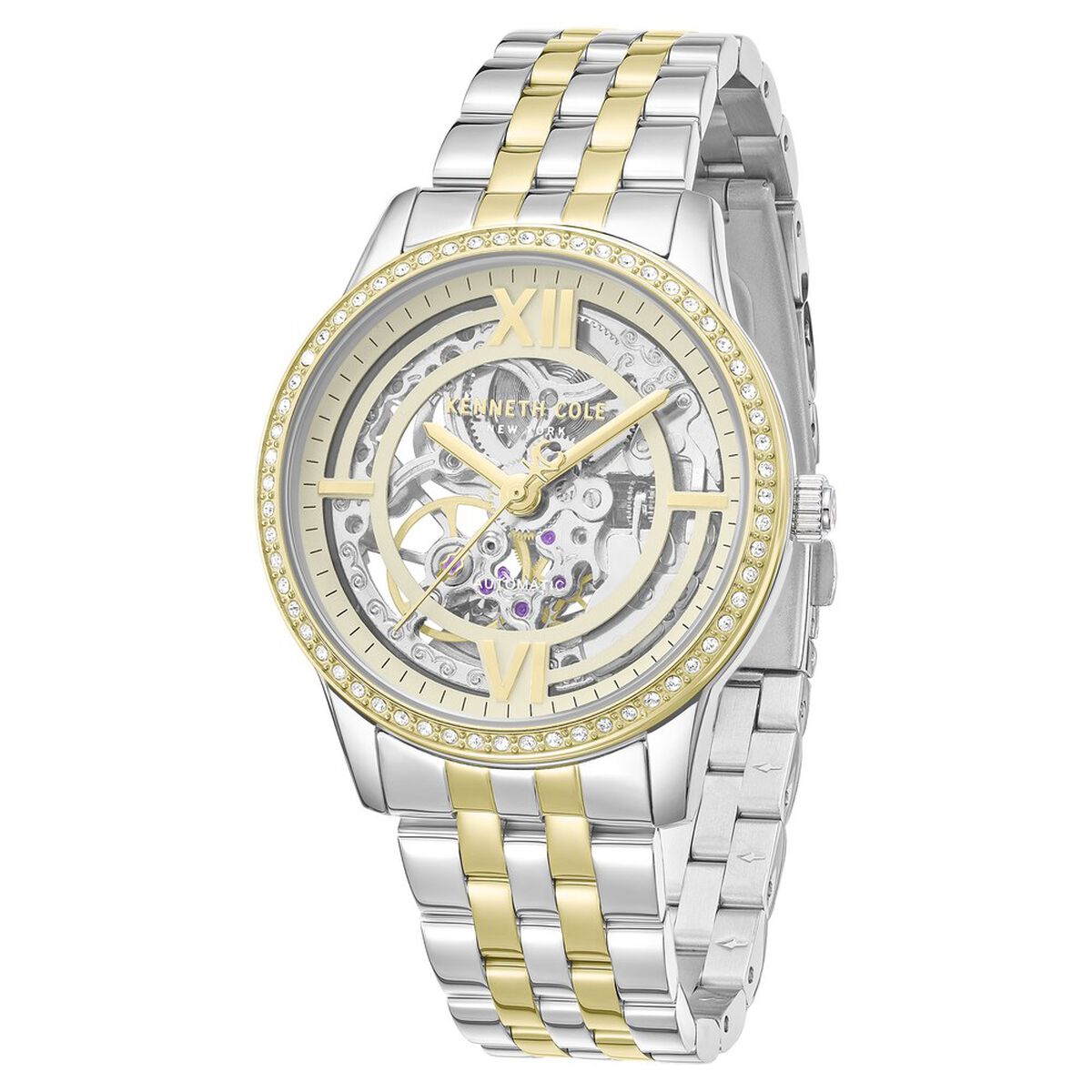 Kenneth Cole Golden Dial Two Tone Stainless Steel Strap Women's Watch KCWLY0101202LDW - view 2