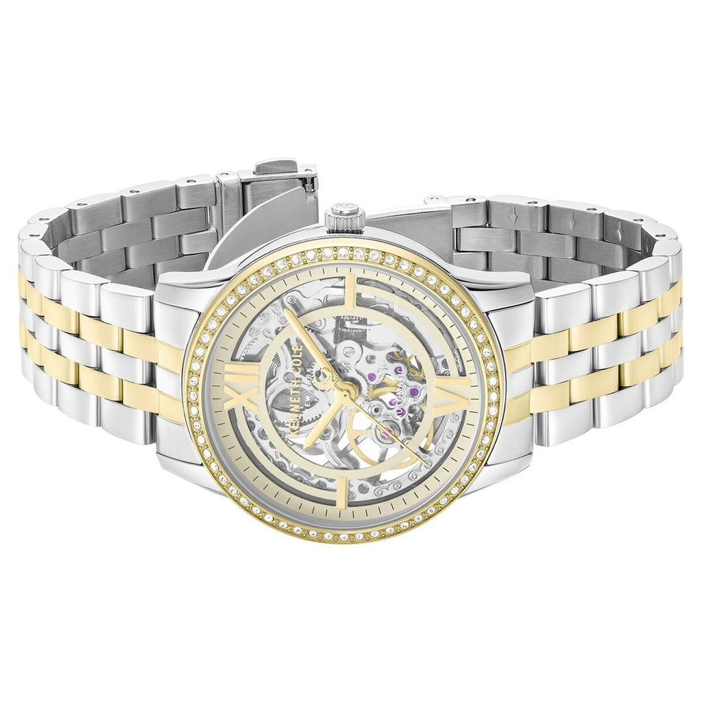 Kenneth Cole Golden Dial Two Tone Stainless Steel Strap Women's Watch KCWLY0101202LDW - view 3