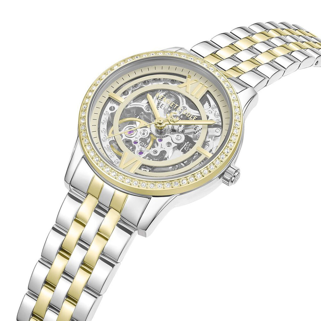 Kenneth Cole Golden Dial Two Tone Stainless Steel Strap Women's Watch KCWLY0101202LDW - view 4
