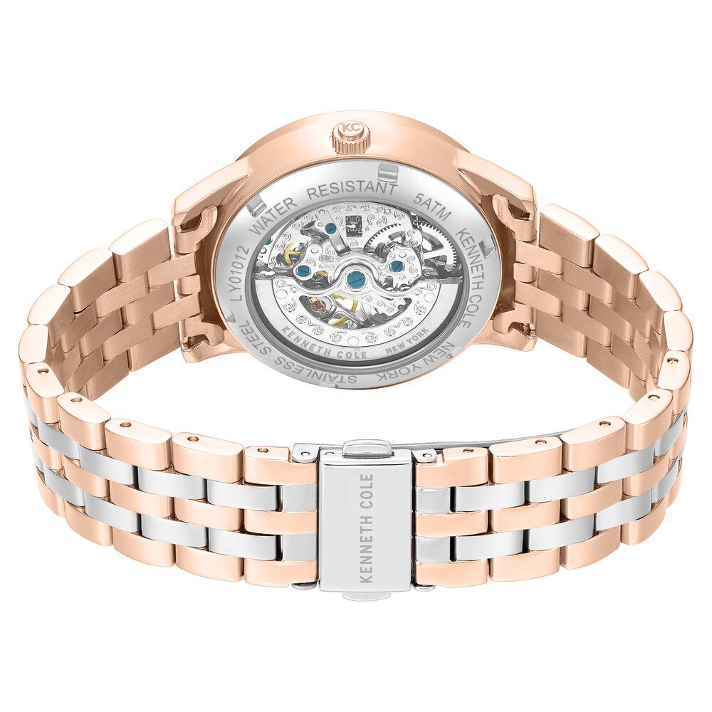 Kenneth Cole Rose Gold Dial Two Tone Stainless Steel Strap Women's Watch KCWLY0101203LDW - view 5