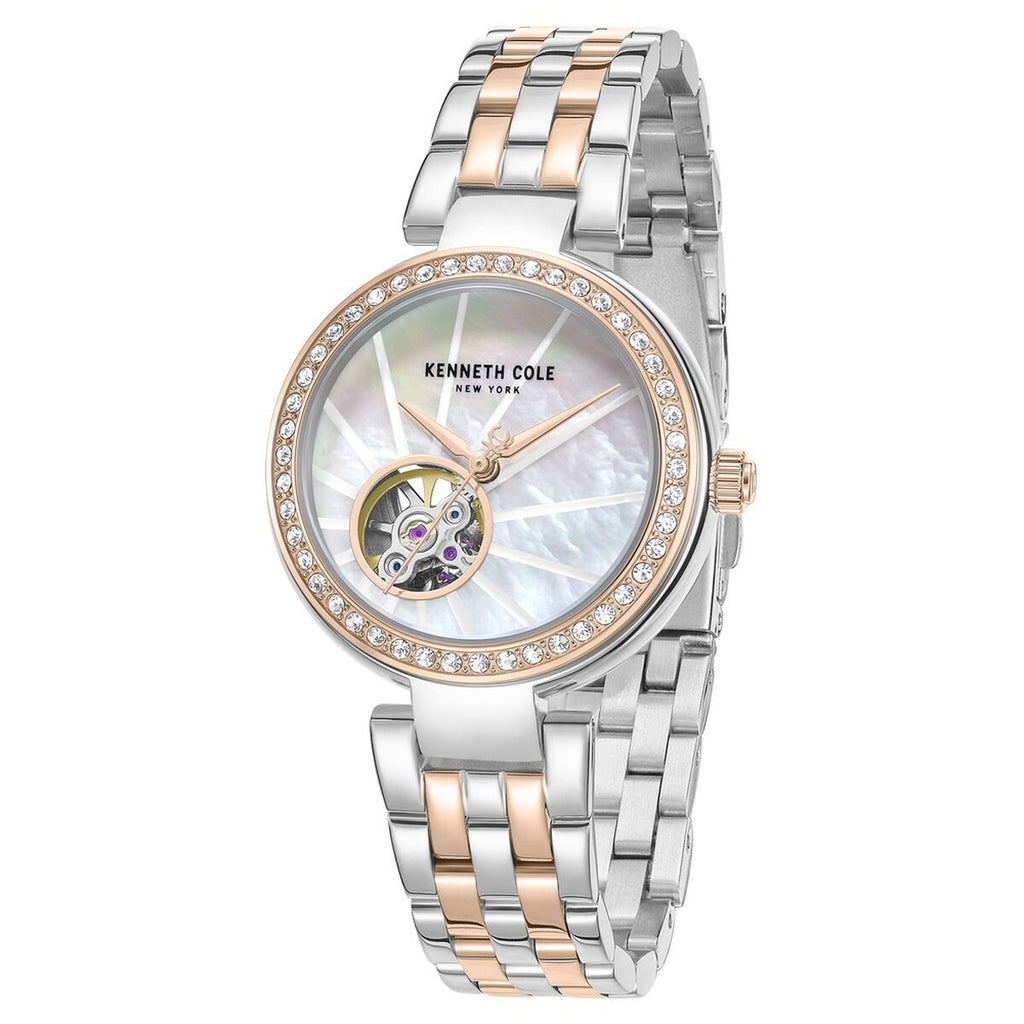 Kenneth Cole Mother of Pearl Dial Two Tone Stainless Steel Strap Women's Watch KCWLY0101702LDW - view 2