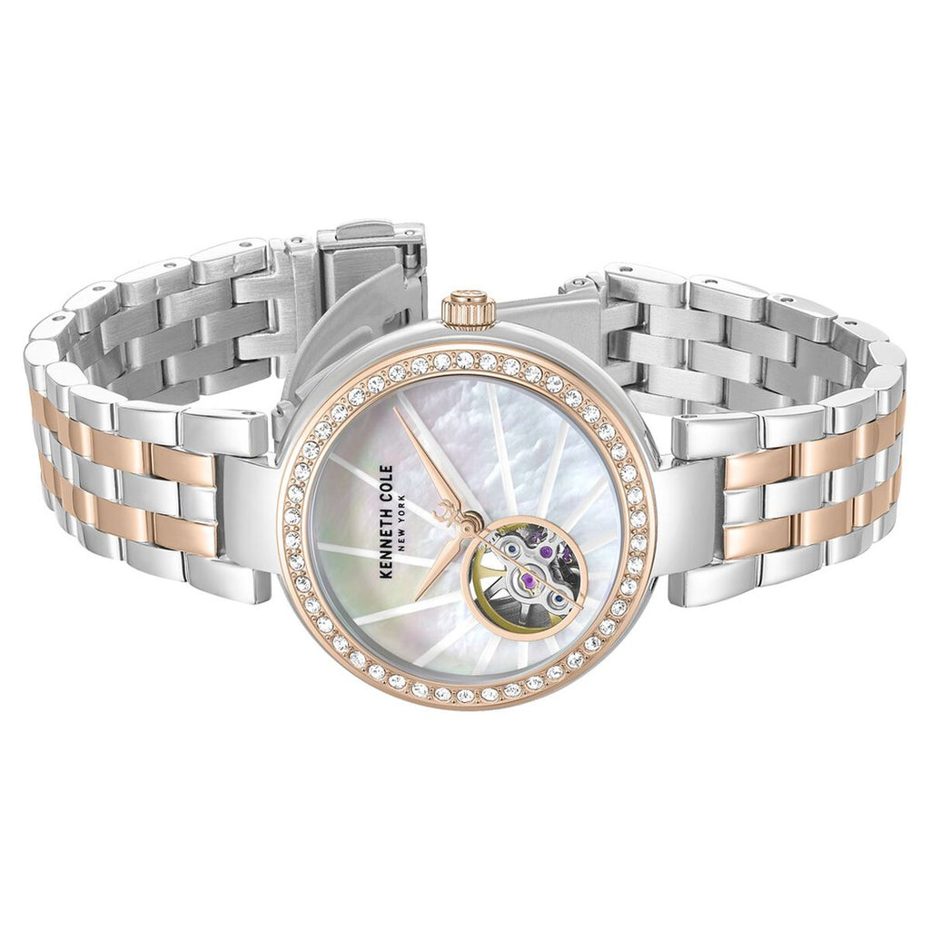 Kenneth Cole Mother of Pearl Dial Two Tone Stainless Steel Strap Women's Watch KCWLY0101702LDW - view 3
