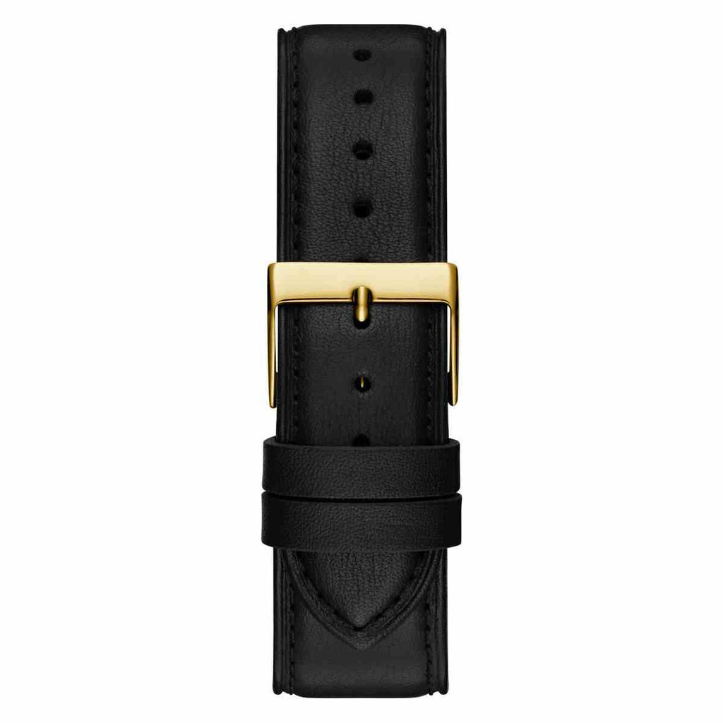 Guess Dex Green Dial Gold-Tone Black Leather Strap Men's Watch GW0846G1 - view 4