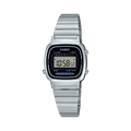 Casio Vintage Black Digital Dial Silver Stainless Steel Strap Women's Watch LA670WA-1 - view 1