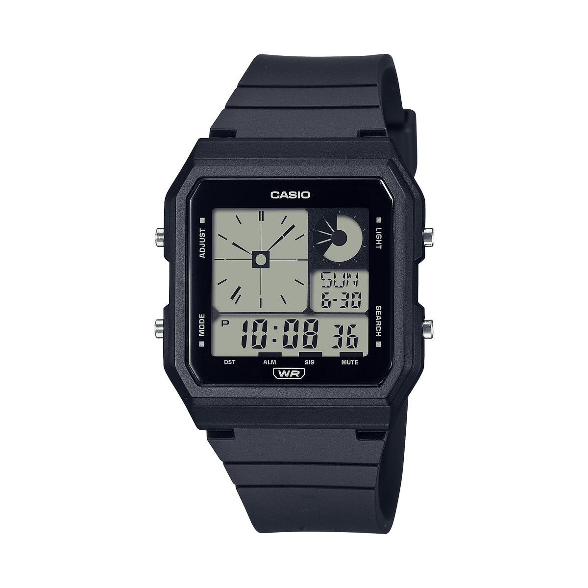 Casio Youth Black Digital Dial Black Resin Strap Kids' Watch LF-20W-1A - view 1