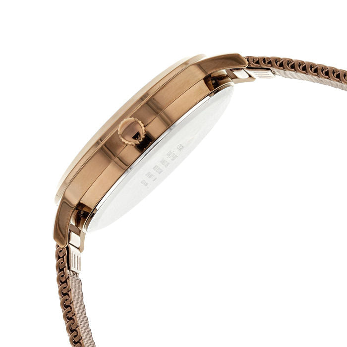 Casio Enticer Rose Gold Dial Rose Gold Stainless Steel Mesh Strap Women's Watch LTP-E157MR-9A - view 3