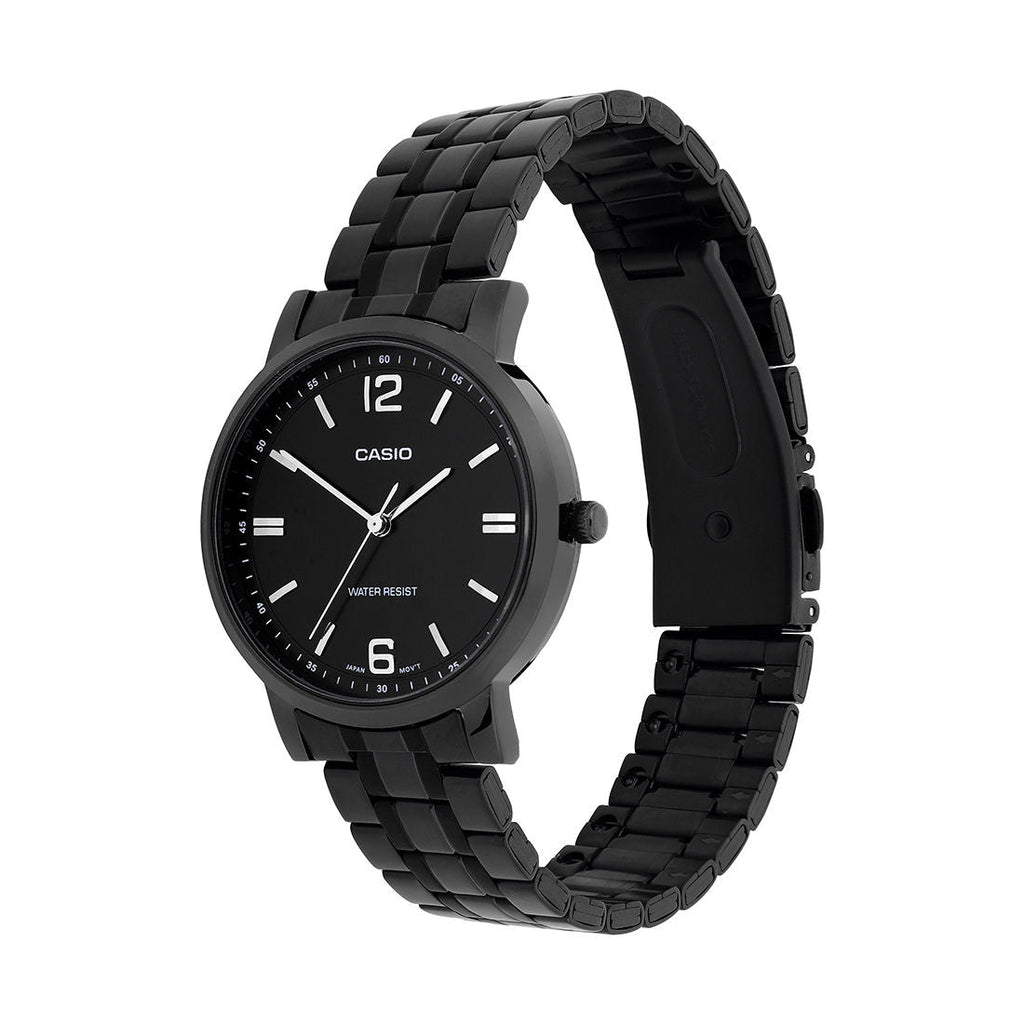 Casio Analog Black Dial Black Stainless Steel Strap Women's Watch LTP-SN5YB-1A - view 2