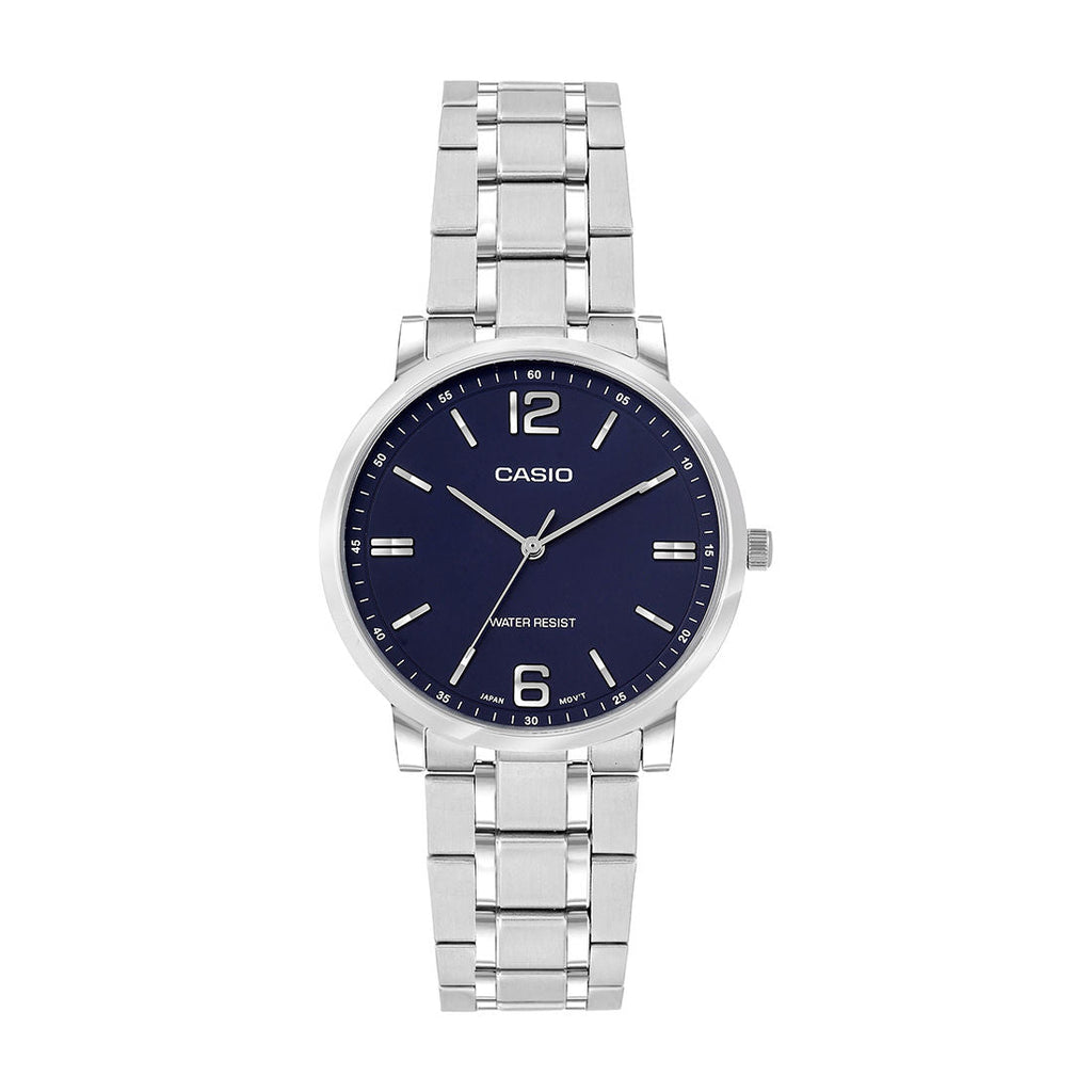 Casio Analog Blue Dial Silver Stainless Steel Strap Women's Watch LTP-SN5YD-2A - view 1