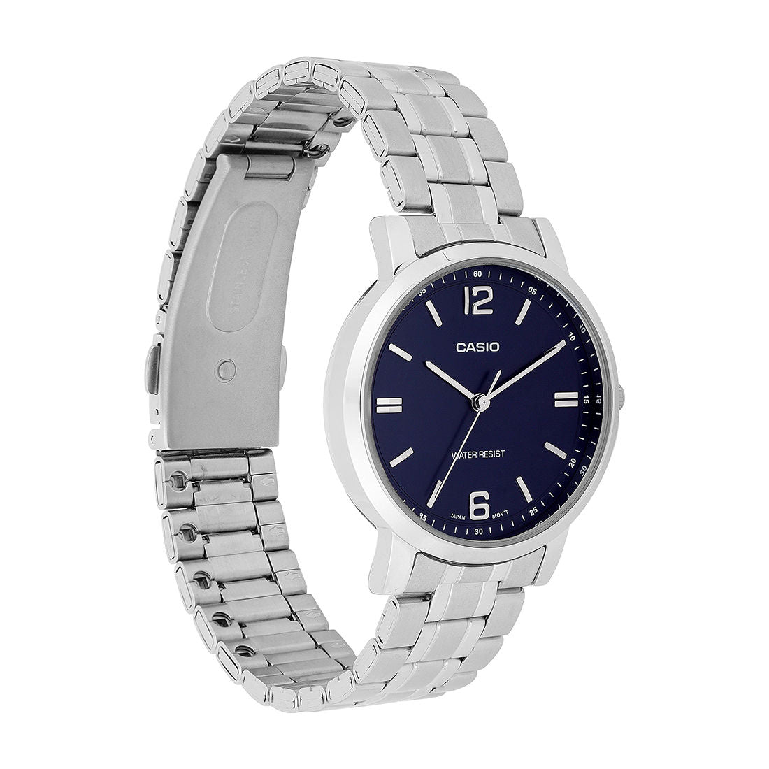 Casio Analog Blue Dial Silver Stainless Steel Strap Women's Watch LTP-SN5YD-2A - view 3