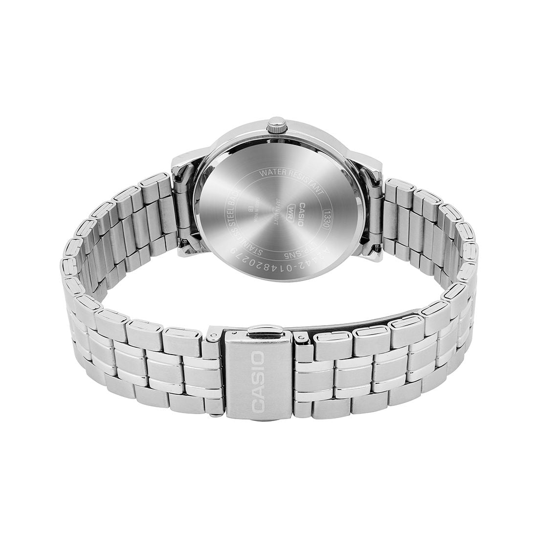 Casio Analog Blue Dial Silver Stainless Steel Strap Women's Watch LTP-SN5YD-2A - view 6