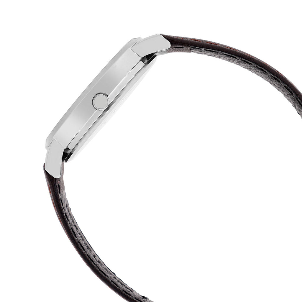 Casio Analog White Dial Brown Leather Strap Women's Watch LTP-SN5YL-7A - view 4