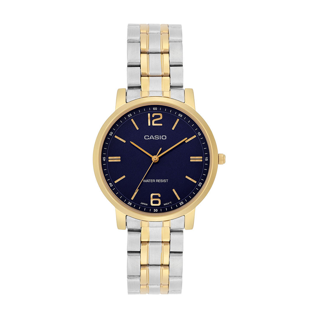 Casio Analog Dark Blue Dial Two-Tone Stainless Steel Strap Women's Watch LTP-SN5YSG-2A - view 1