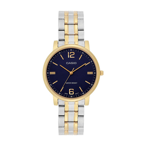 Casio Analog Dark Blue Dial Two-Tone Stainless Steel Strap Women's Watch LTP-SN5YSG-2A - view 1