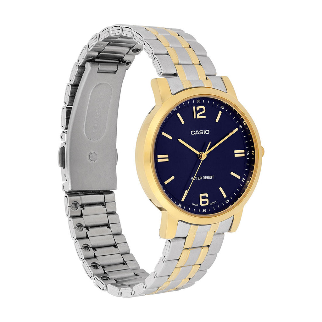 Casio Analog Dark Blue Dial Two-Tone Stainless Steel Strap Women's Watch LTP-SN5YSG-2A - view 3