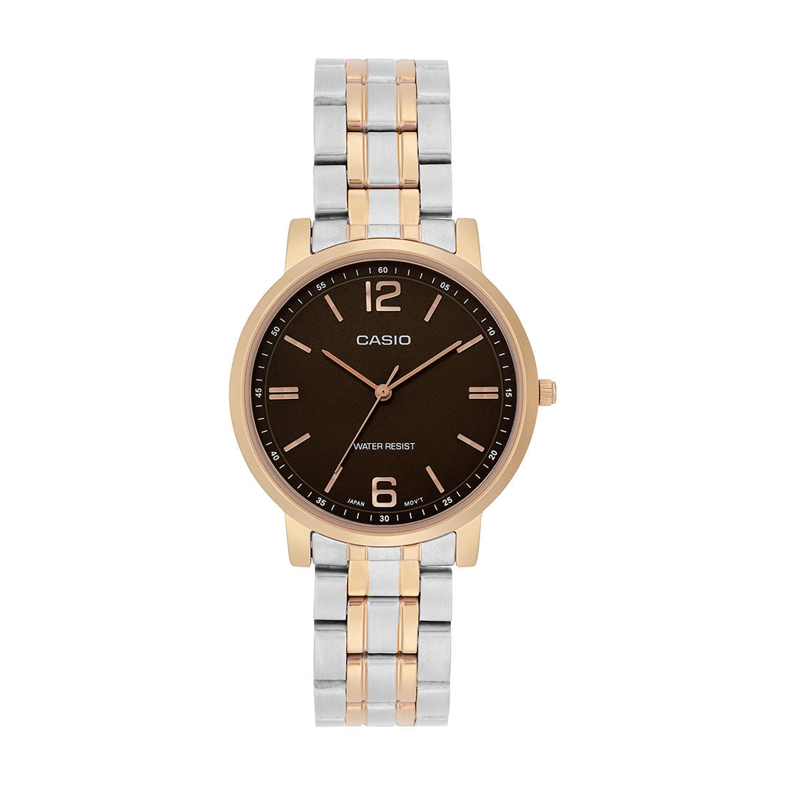 Casio Analog Brown Dial Two-Tone Stainless Steel Strap Women's Watch LTP-SN5YSR-5A - view 1