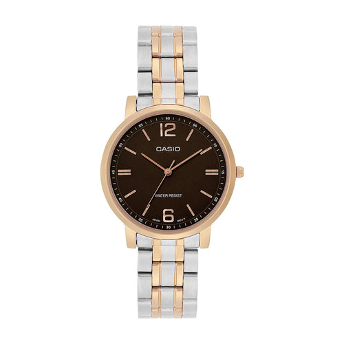 Casio Analog Brown Dial Two-Tone Stainless Steel Strap Women's Watch LTP-SN5YSR-5A - view 1