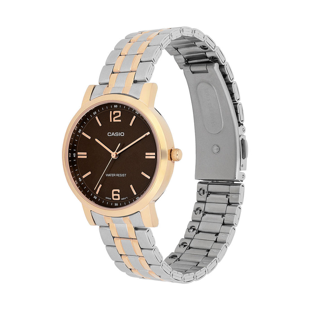Casio Analog Brown Dial Two-Tone Stainless Steel Strap Women's Watch LTP-SN5YSR-5A - view 2
