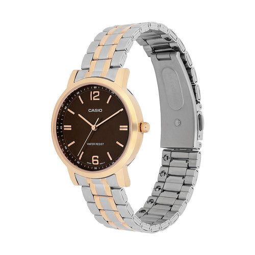 Casio Analog Brown Dial Two-Tone Stainless Steel Strap Women's Watch LTP-SN5YSR-5A - view 2